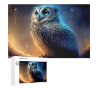 1000 PCS Jeux De Puzzle pour Adolescents Enchanted Night Owl Portrait Jeux De Puzzle pour Adolescents : Détente, Divertissement Et Humour, Cadeaux Anti-Stress 1000 PCS