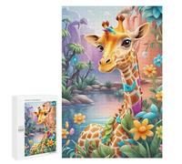 1000 PCS Jeux De Puzzle pour Adolescents Giraffe in A Fantasy Forest Jeux De Puzzle pour Adolescents : Détente, Divertissement Et Humour, Cadeaux Anti-Stress 1000 PCS