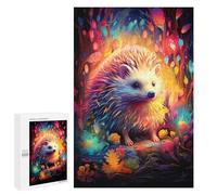 1000 PCS Jeux De Puzzle pour Adolescents Magical Hedgehog Forest Jeux De Puzzle pour Adolescents : Détente, Divertissement Et Humour, Cadeaux Anti-Stress 1000 PCS