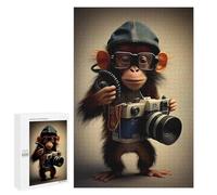 1000 PCS Jeux De Puzzle pour Adolescents Monkey Photographer Jeux De Puzzle pour Adolescents : Détente, Divertissement Et Humour, Cadeaux Anti-Stress 1000 PCS