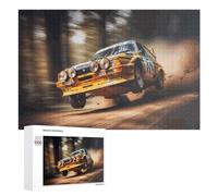 1000 PCS Jeux De Puzzle pour Adolescents Rally Car in Action Jeux De Puzzle pour Adolescents : Détente, Divertissement Et Humour, Cadeaux Anti-Stress 1000 PCS