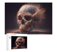 1000 PCS Jeux De Puzzle pour Adolescents Skull in Sand Time's Ephemeral Grip Jeux De Puzzle pour Adolescents : Détente, Divertissement Et Humour, Cadeaux Anti-Stress 1000 PCS