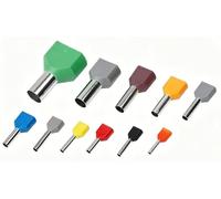 1000 pcs/Pack TE0508 TE7508 TE1008 embouts isolés bornier cordon fin fil connecteur électrique à sertir phosphorcuivre(Yellow,TE7508)