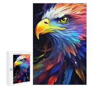1000 PCS Puzzle Colorful Eagle Art Print Puzzle pour Adolescents Course De Vitesse Manuelle Liste De Souhaits avec Le Père Noël Jouets Jeux Éducatifs 1000 PCS