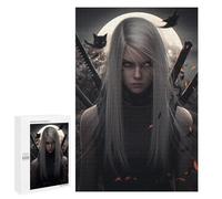 1000 PCS Puzzle Dark Fantasy Warrior Artwork -1 Puzzle pour Adolescents Course De Vitesse Manuelle Liste De Souhaits avec Le Père Noël Jouets Jeux Éducatifs 1000 PCS