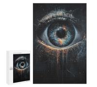 1000 PCS Puzzle Eerie Eye Painting Artwork-1 Puzzle pour Adolescents Course De Vitesse Manuelle Liste De Souhaits avec Le Père Noël Jouets Jeux Éducatifs 1000 PCS