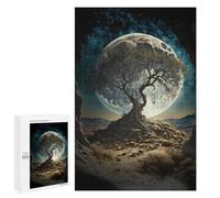 1000 PCS Puzzle Enchanted Desert Moonlit Scene Puzzle pour Adolescents Course De Vitesse Manuelle Liste De Souhaits avec Le Père Noël Jouets Jeux Éducatifs 1000 PCS