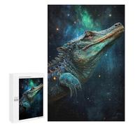1000 PCS Puzzle Galactic Crocodile Art Print-12 Puzzles pour Adultes : des Cadeaux Amusants pour Toute La Famille, Parents Et Enfants 1000 PCS