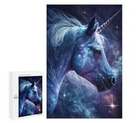 1000 PCS Puzzle Galactic Unicorn Fantasy Art Puzzle pour Adolescents Course De Vitesse Manuelle Liste De Souhaits avec Le Père Noël Jouets Jeux Éducatifs 1000 PCS