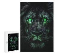 1000 PCS Puzzle Glowing Green Lion Eyes Puzzle pour Adolescents Course De Vitesse Manuelle Liste De Souhaits avec Le Père Noël Jouets Jeux Éducatifs 1000 PCS