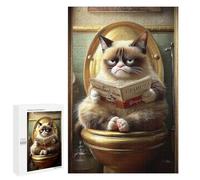 1000 PCS Puzzle Grumpy Cat Reading Book-3 Puzzle pour Adolescents Course De Vitesse Manuelle Liste De Souhaits avec Le Père Noël Jouets Jeux Éducatifs 1000 PCS