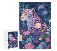 1000 PCS Puzzle Jaguar in Enchanted Garden Puzzle pour Adolescents Course De Vitesse Manuelle Liste De Souhaits avec Le Père Noël Jouets Jeux Éducatifs 1000 PCS