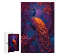 1000 PCS Puzzle Peacock in Enchanted Forest Puzzles pour Adultes : des Cadeaux Amusants pour Toute La Famille, Parents Et Enfants 1000 PCS