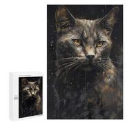 1000 PCS Puzzle pour Adolescents American Shorthair Cat Puzzle Adulte, Jouet, Décoration Murale, Course De Vitesse Manuelle, Cadeaux Uniques pour Anniversaire Et Noël 1000 PCS
