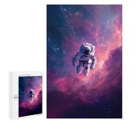 1000 PCS Puzzle pour Adolescents Astronaut Floating in Space Puzzles pour Adultes : Analyse Et Logique. Chaque Pièce Est Unique - Casse-têtes pour Toute La Famille 1000 PCS