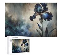 1000 PCS Puzzle pour Adolescents Blue Iris Moody Elegance Puzzles pour Adultes - Jeu Familial - Une Œuvre d'art - Cadeaux Uniques pour Un Anniversaire Ou Noël 1000 PCS