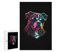 1000 PCS Puzzle pour Adolescents Boxer Dog Puzzles pour Adultes Jeu Manuel Assemblage De Motifs Cadeaux Uniques pour Anniversaire Et Noël 1000 PCS