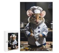 1000 PCS Puzzle pour Adolescents Chef Mouse Puzzle pour Adultes Jouets Anti-Stress Analyse Et Logique Interaction Parent-Enfant 1000 PCS