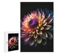 1000 PCS Puzzle pour Adolescents Colorful Dahlia Bloom Puzzles pour Adultes - Défi Difficile - Activités Amusantes À La Maison pour Les Jeux 1000 PCS
