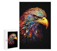 1000 PCS Puzzle pour Adolescents Colorful Eagle Art Print-3 Puzzles pour Adultes : Analyse Et Logique. Chaque Pièce Est Unique - Casse-têtes pour Toute La Famille 1000 PCS