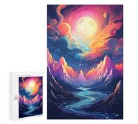 1000 PCS Puzzle pour Adolescents Colorful Fantasy Landscape Puzzles pour Adultes - Défi Difficile - Activités Amusantes À La Maison pour Les Jeux 1000 PCS