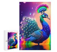 1000 PCS Puzzle pour Adolescents Colorful Peacock Rainbow Reflection Puzzle pour Adultes - Jeux De Détente - Assemblage De Motifs - Cadeaux Uniques pour Anniversaire Et Noël 1000 PCS