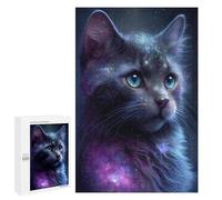 1000 PCS Puzzle pour Adolescents Cosmic Cat Fantasy Artwork-2 Puzzles pour Adultes - Défi Difficile - Activités Amusantes À La Maison pour Les Jeux 1000 PCS