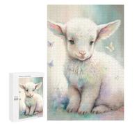 1000 PCS Puzzle pour Adolescents Cute Little Lamb Puzzle pour Adultes - Jeux De Détente - Assemblage De Motifs - Cadeaux Uniques pour Anniversaire Et Noël 1000 PCS