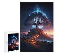 1000 PCS Puzzle pour Adolescents Enchanted Tree of Light Puzzles pour Adultes : Analyse Et Logique. Chaque Pièce Est Unique - Casse-têtes pour Toute La Famille 1000 PCS