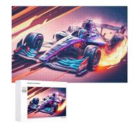 1000 PCS Puzzle pour Adolescents Formula 1 Speed Racing Car Artwork Puzzles pour Adultes Jeu Manuel Assemblage De Motifs Cadeaux Uniques pour Anniversaire Et Noël 1000 PCS
