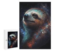 1000 PCS Puzzle pour Adolescents Galactic Sloth Portrait-5 Puzzle pour Adultes - Jeux De Détente - Assemblage De Motifs - Cadeaux Uniques pour Anniversaire Et Noël 1000 PCS