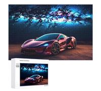 1000 PCS Puzzle pour Adolescents Galactic Sports Car Dreamscape Puzzles pour Adolescents, Jouets Anti-Stress, Passe-Temps, Défi Éducatif