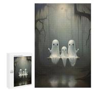 1000 PCS Puzzle pour Adolescents Ghostly Swing in Forest Puzzle pour Adultes Jeux Amusants Décoration Intérieure Activités Amusantes À La Maison, 1000 PCS