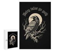 1000 PCS Puzzle pour Adolescents Gothic Raven Fairy Tales Illustration Puzzles pour Adultes Jouets Anti-Stress Cadeaux pour Femmes Défi À Compléter 1000 PCS