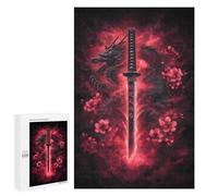 1000 PCS Puzzle pour Adolescents Japanese Sword Art Print-1 Puzzles pour Adultes : Analyse Et Logique. Chaque Pièce Est Unique - Casse-têtes pour Toute La Famille 1000 PCS