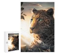 1000 PCS Puzzle Pour Adolescents Leopard And Bee dans Sunlight Puzzle DIY Pour Adultes, Jouets, Décorations Murales, Cadeaux Pour Toute La Famille 1000 PCS