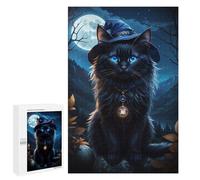1000 PCS Puzzle pour Adolescents Magical Moonlit Cat Necklace Puzzles pour Adultes - Défi Difficile - Activités Amusantes À La Maison pour Les Jeux 1000 PCS
