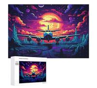 1000 PCS Puzzle pour Adolescents Magical Sunset Flight Adventure -7 Puzzles pour Adultes Jeu Manuel Assemblage De Motifs Cadeaux Uniques pour Anniversaire Et Noël 1000 PCS