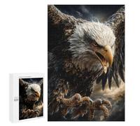 1000 PCS Puzzle pour Adolescents Majestic Bald Eagle Portrait Puzzle pour Adultes : Jeu De Réflexion Et De Rapidité, Défi À Relever 1000 PCS