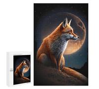 1000 PCS Puzzle pour Adolescents Moonlit Fox Majesty Puzzles pour Adultes : Analyse Et Logique. Chaque Pièce Est Unique - Casse-têtes pour Toute La Famille 1000 PCS