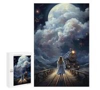 1000 PCS Puzzle pour Adolescents Moonlit Journey Puzzles pour Adolescents, Jouets Anti-Stress, Passe-Temps, Défi Éducatif