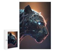 1000 PCS Puzzle pour Adolescents Neon Leopard Portrait -5 Puzzles pour Adultes Jeu Manuel Assemblage De Motifs Cadeaux Uniques pour Anniversaire Et Noël 1000 PCS