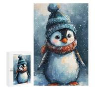 1000 PCS Puzzle pour Adolescents Penguin Watercolor Puzzles pour Adultes Jeu Manuel Assemblage De Motifs Cadeaux Uniques pour Anniversaire Et Noël 1000 PCS