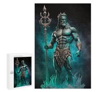 1000 PCS Puzzle pour Adolescents Poseidon God of The Seas Puzzles pour Adultes Jeu Manuel Assemblage De Motifs Cadeaux Uniques pour Anniversaire Et Noël 1000 PCS