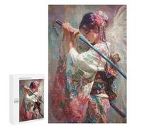 1000 PCS Puzzle pour Adolescents Samurai Woman with Sword Puzzles pour Adultes : Analyse Et Logique. Chaque Pièce Est Unique - Casse-têtes pour Toute La Famille 1000 PCS