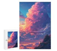 1000 PCS Puzzle pour Adolescents Sky with Clouds at Sunset Puzzles pour Adultes : Analyse Et Logique. Chaque Pièce Est Unique - Casse-têtes pour Toute La Famille 1000 PCS