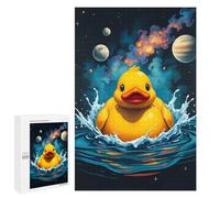 1000 PCS Puzzle pour Adolescents Space Rubber Duck Puzzle pour Adultes Jouets Anti-Stress Analyse Et Logique Interaction Parent-Enfant 1000 PCS