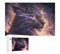 1000 PCS Puzzle pour Adolescents Thundering Beast Epic Fantasy Artwork Puzzle pour Adultes Jouets Anti-Stress Analyse Et Logique Interaction Parent-Enfant 1000 PCS