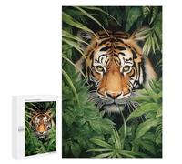1000 PCS Puzzle pour Adolescents Tiger in The Jungle Puzzle Adulte, Jouet, Décoration Murale, Course De Vitesse Manuelle, Cadeaux Uniques pour Anniversaire Et Noël 1000 PCS