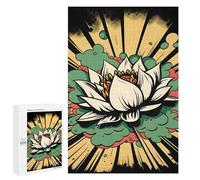 1000 PCS Puzzle pour Adolescents Vivid Lotus Flower Pop Art Puzzles pour Adultes Jeu Manuel Assemblage De Motifs Cadeaux Uniques pour Anniversaire Et Noël 1000 PCS